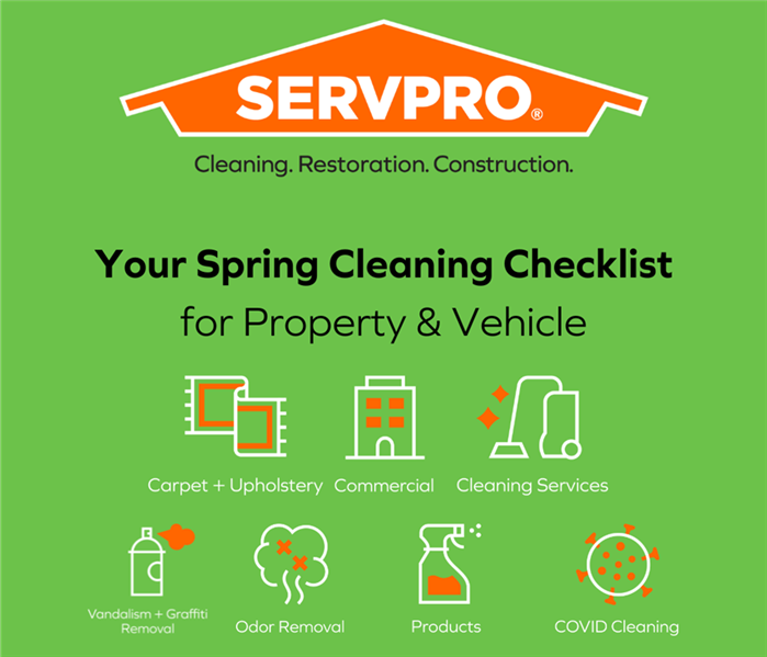 Orange SERVPRO logo and article title with SERVPRO commercial cleaning services logos underneath